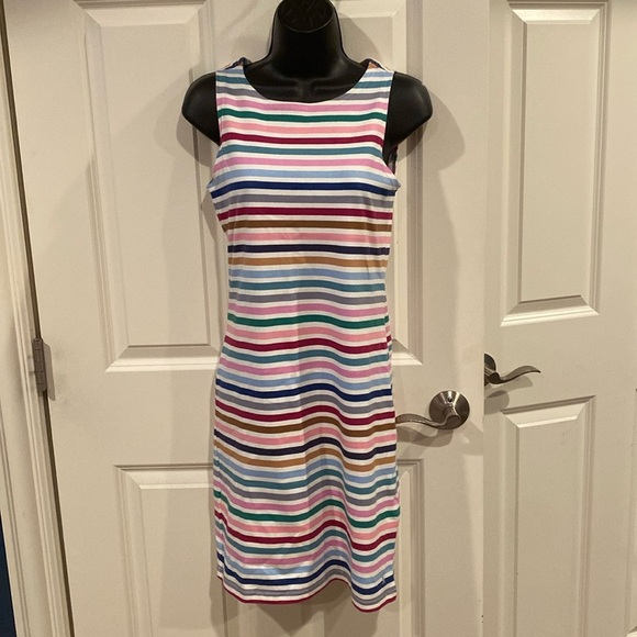 Size 2 Joules Riva multi stripe dress - New with tags - Picture 1 of 6